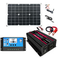 Solar Power System Inverters+30A Controller+18W 18V Solar Panel, Black 12V To 220V, Black 12V To 110V, Red 12V To 220V, Red 12V To 110V Black 12V To 220V