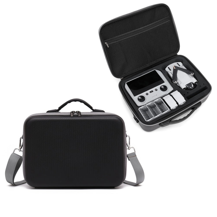 Suitcase Backpack Messenger Bag Organizer for DJI MINI 3 PRO, Nylon Black, Pu Diamond Pattern – Waterproof, Wear-resistant Pu Diamond Pattern