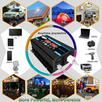 Solar Power System Inverter 30A Controller+18W 12V Solar Panel, Specification:, Black 12V To 110V, Black 12V To 220V, Yellow 12V To 110V, Yellow 12V To 220V