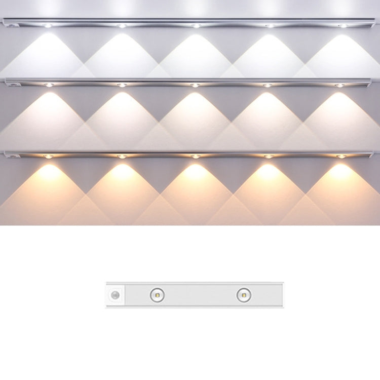 Ultra-thin Smart LED Human Body Sensor Light Bar, Length:, 30cm, 40cm 30cm Space Silver