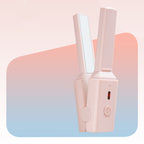 GLS-006 Dual-use Mini electric Splint for Straight and Curly Hair, Cherry Pink, Fresh green Cherry Pink