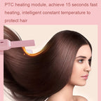 GLS-006 Dual-use Mini electric Splint for Straight and Curly Hair, Cherry Pink, Fresh green