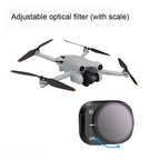 RCSTQ Aluminum Alloy Adjustable Filter Accessories for DJI Mini 3 Pro,Style: UV+CPL+ND8+ND16+ND32+ND64 6 In 1, CPL, ND8, ND16, ND32, ND64, 4 In 1 Set, 6 In 1 Set