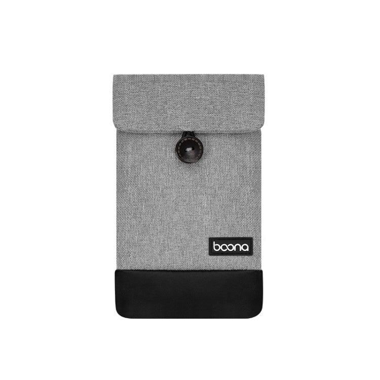 Baona Waterproof Data Cable Protective Bag, Spec:, Small (Gray), Small (Black), Large (Gray), Large (Black), Hidden Buckle Small (Gray), Hidden Buckle Small (Black), Hidden Buckle large (Gray), Hidden Buckle Large (Black) Small (Gray)