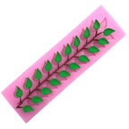 Long Strip Lace Tree Leaf Fondant Silicone Mold, Long Strip Lace Long Strip Lace