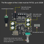XY-C100L Stereo Stepless Tuning Bluetooth Digital Power Amplifier Board, XY-C100L