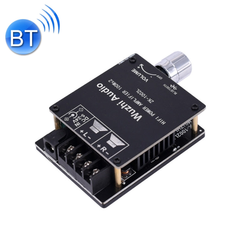 ZK-1002L Mini High Power Bluetooth Amplifier Board with Knob Adjust Volume Switch, ZK-1002L ZK-1002L