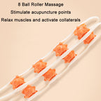 Shoulder Neck&Back Dredging Meridian Manual Roller Massager, Yellow, Pink, Sky Blue