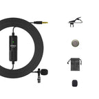 SYNCO S8 Lavalier Live Wired Microphone, Spec:, Black, Black + Type-C, Black + 8 Pin, Black + Type-C + 8 Pin Black