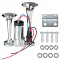 ST-1018S 600DB 12V Double-tube Metal Conjoined Electric Pump Car Horn with Relay, ST-1018S 12V ST-1018S 12V