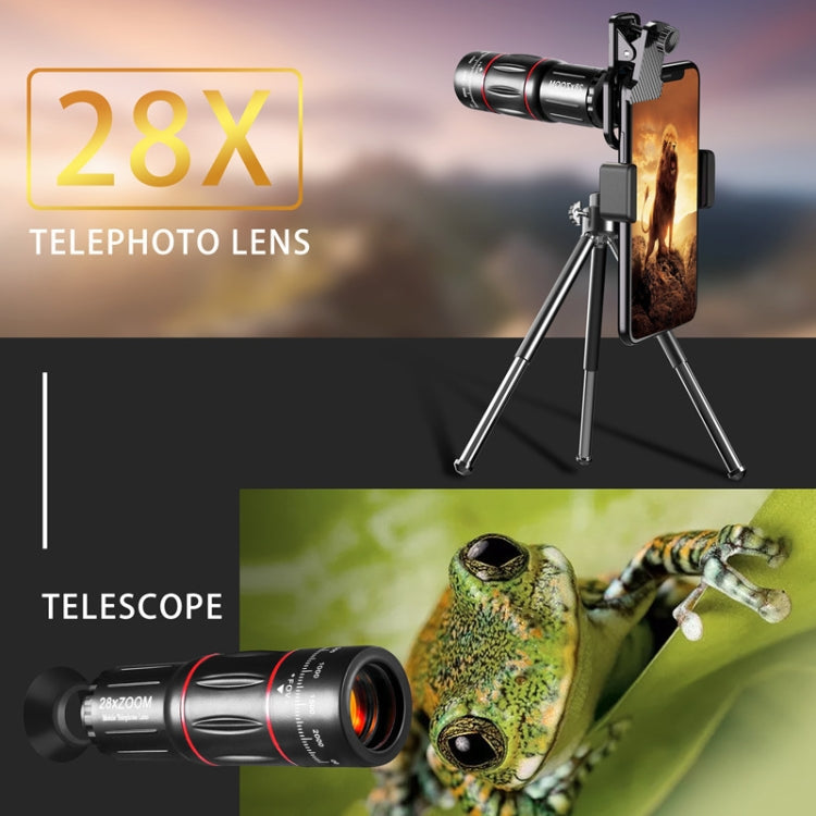Camera Lens – Mobile Phone Universal Lens Telescope 28X + Wide Angle 0.6X + Macro 20X...