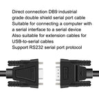 DTECH RS232 Serial Direct Line DB9 Extension Line, Male to Male 1.5m, Male to Male 2m, Male to Male 3m, Male to Male 5m, Male to Female 1.5m, Male to Female 2m, Male to Female 3m, Male to Female 5m, Female to Female 1.5m, Female to Female 2m... –...