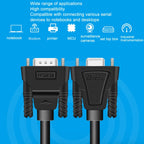 DTECH RS232 Serial Direct Line DB9 Extension Line, Male to Male 1.5m, Male to Male 2m, Male to Male 3m, Male to Male 5m, Male to Female 1.5m, Male to Female 2m, Male to Female 3m, Male to Female 5m, Female to Female 1.5m, Female to Female 2m... –...
