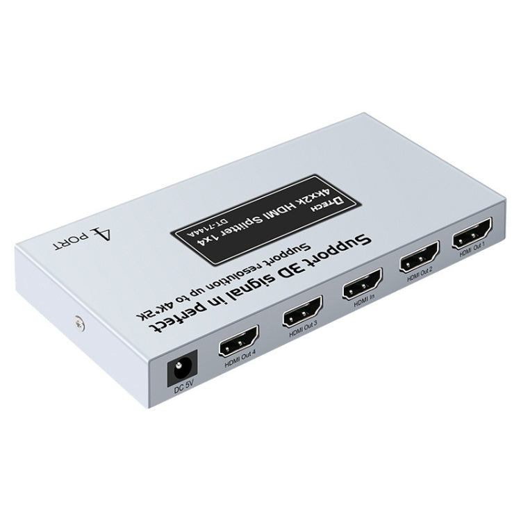 DTECH DT-7144A HDMI 2.0 1 In 4 Out 4K X 2K HD Video Splitter, CN Plug, DT-7144A – Wear-resistant, TPU, Non-slip