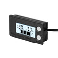 Waterproof LCD Two-wire Lead-acid Lithium Battery Digital Display Voltage Meter, 8-100V (White), 8-100V (Blue), 8-72V (White), 8-72V (Blue) 8-100V (White)