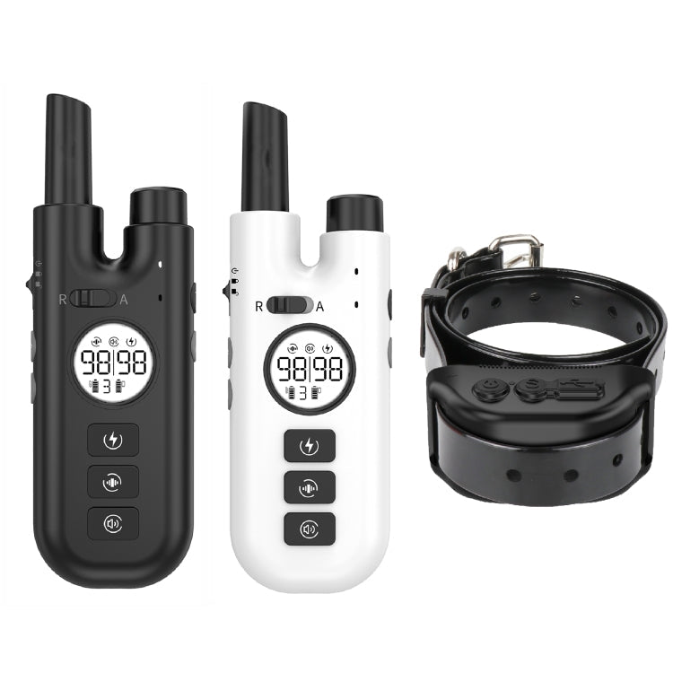 Intelligent Remote Control Dog Trainer Automatic Barking Stop Collar, Collar Black, Collar White – Waterproof
