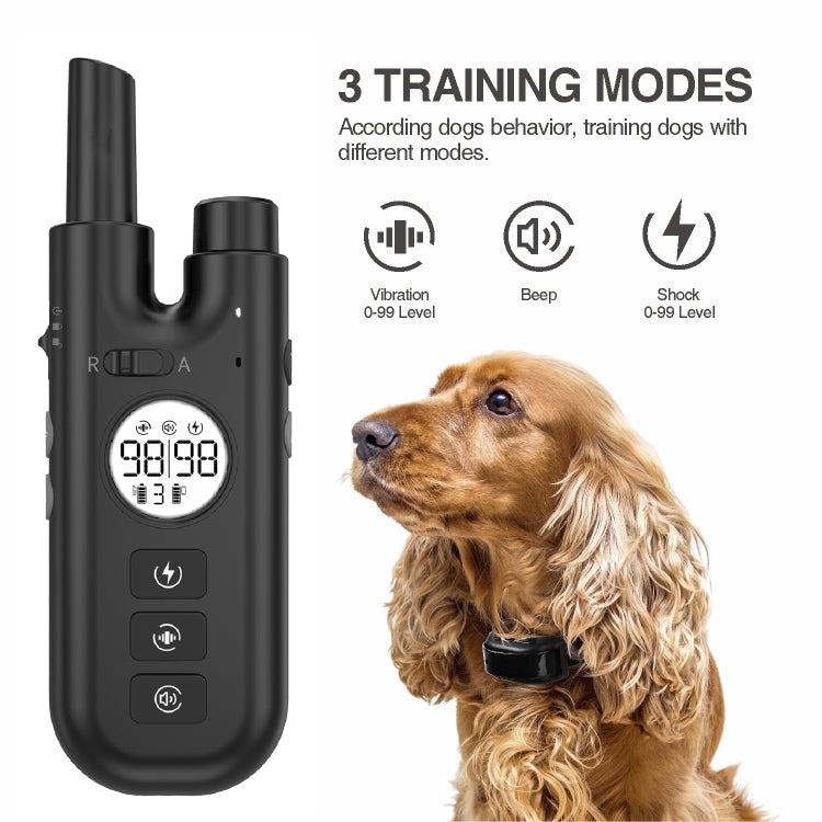 Intelligent Remote Control Dog Trainer Automatic Barking Stop Collar, Collar Black, Collar White – Waterproof