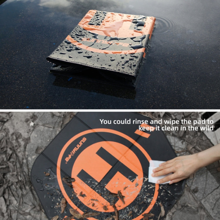 Sunnylife Drone Universal Double Sided Foldable Leather Helipad,Size:55 x 50cm, TJP08 – Waterproof, Wear-resistant, Leather