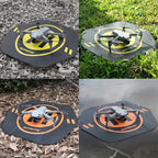 Sunnylife Drone Universal Double Sided Foldable Leather Helipad,Size:55 x 50cm, TJP08 – Waterproof, Wear-resistant, Leather