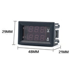 Dual-Display Voltage Current Meter Digital DC Voltage Meter, 10A (Red), 10A (Red Blue), 50A (Red), 50A (Red Blue)