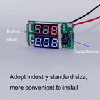 Dual-Display Voltage Current Meter Digital DC Voltage Meter, 10A (Red), 10A (Red Blue), 50A (Red), 50A (Red Blue)