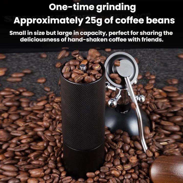 CNC Stainless Steel Hand Crank Coffee Bean Grinder, Pentagon Black, Pentagon Gray, Pentagon Red, Hexagon Black, Hexagon Gray, Hexagon Red, Seven Corner Black, Seven Corner Silver, Seven Corner Gray, Seven Corner Red