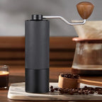 CNC Stainless Steel Hand Crank Coffee Bean Grinder, Pentagon Black, Pentagon Gray, Pentagon Red, Hexagon Black, Hexagon Gray, Hexagon Red, Seven Corner Black, Seven Corner Silver, Seven Corner Gray, Seven Corner Red