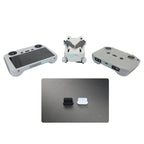 2 Sets Drone Body Remote Control Charging Port Dust Plug for DJI Mini 3 Pro, Transparent, Black, Transparent+Black