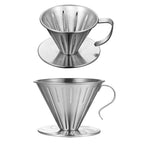 Double-layer Stainless Steel Pour-over Coffee Filter, Size:, Small
