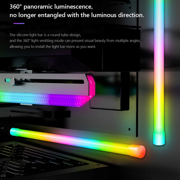 ARGB Chassis Light Bar Computer Decorative Silicone LED Lamp Strip, Y360 Round – Durable Build, Easy to Use