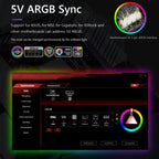 ARGB Chassis Light Bar Computer Decorative Silicone LED Lamp Strip, Y360 Round – Durable Build, Easy to Use