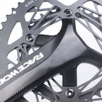RACEWORK RKRFA Road Bike Aluminum Alloy 22-speed Crankset, Spec:, 50-34T without BB, 53-39T without BB, 50-34T with BB, 53-39T with BB – Aluminum Alloy
