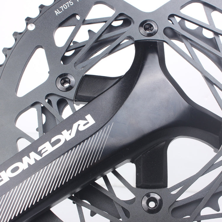 RACEWORK RKRFA Road Bike Aluminum Alloy 22-speed Crankset, Spec:, 50-34T without BB, 53-39T without BB, 50-34T with BB, 53-39T with BB – Aluminum Alloy