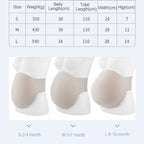 Memory Foam Pregnant Women Props Lightweight Breathable Simulation Fake Belly, S, M, L