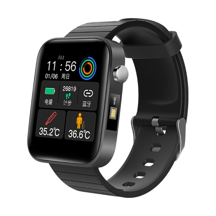 T68 1.54 Inch Body Temperature Monitoring Smart Watch with Flashlight Function Default Title