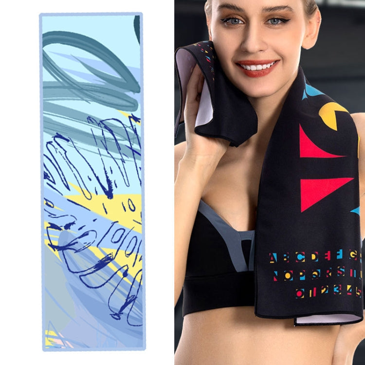 YDJ1223-1 Microfiber Double Sided Fleece Print Quick Dry Portable Sports Towel, Size:, Sports Towel(DESIGN), Sports Towel(Wait For You In Painting), Sports Towel(Summer), Sports Towel(Haruka Dreamland), Sports Towel(Happy), Sports Towel(BLESSED) –... Sports Towel(Wait For You In Painting) Wait For You In Painting