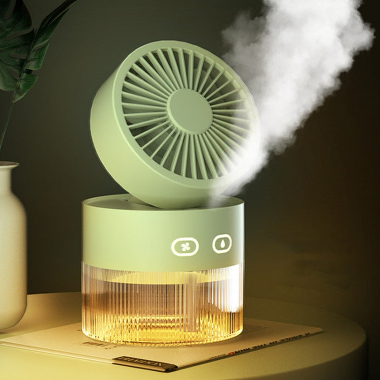 OM008 Desktop Foldable Spray Humidification Mini USB Water Cooling Fan, OM008 Mousse Green OM008 Mousse Green