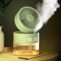 OM008 Desktop Foldable Spray Humidification Mini USB Water Cooling Fan, OM008 Mousse Green OM008 Mousse Green
