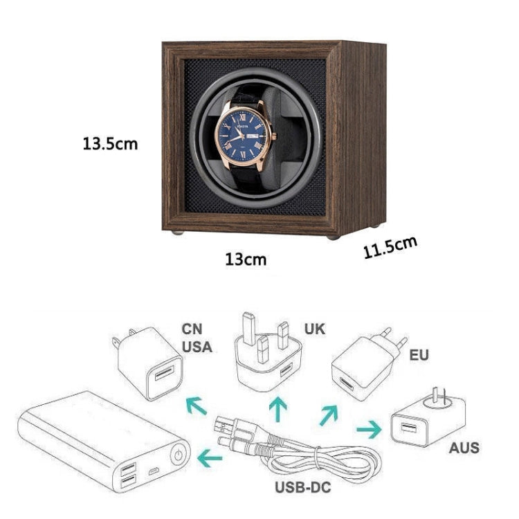 USB Mechanical Watch – Automatic Mechanical Watch Shaker Watch Rotates Places Storage Box, 1...