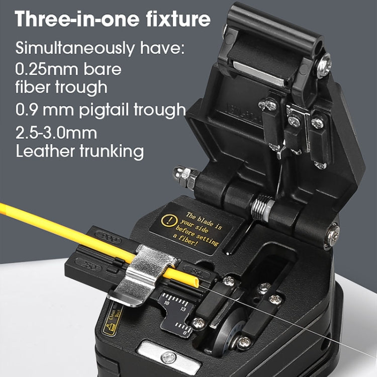 COMPTYCO AUA-6C High-Precision Cold Splicing Hot Melt Universal Fiber Optic Cable Cutter, AUA-6C – Leather