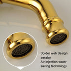 All Bronze Bathroom Basin Hot And Cold Water Faucet, Style:, Electroplated Short Model, Electroplated Short Model+Water Inlet Pipe, Electroplated High Model, Electroplated High Model+Water Inlet Pipe, Gold Short Model, Gold Short Model+Water Inlet Pipe...