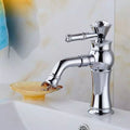 All Bronze Bathroom Basin Hot And Cold Water Faucet, Style:, Electroplated Short Model, Electroplated Short Model+Water Inlet Pipe, Electroplated High Model, Electroplated High Model+Water Inlet Pipe, Gold Short Model, Gold Short Model+Water Inlet Pipe... Electroplated Short Model