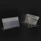 10 PCS Mini Clear Acrylic Sign Display Stand Label Holder, Label Holder