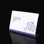 10 PCS Mini Clear Acrylic Sign Display Stand Label Holder, Label Holder