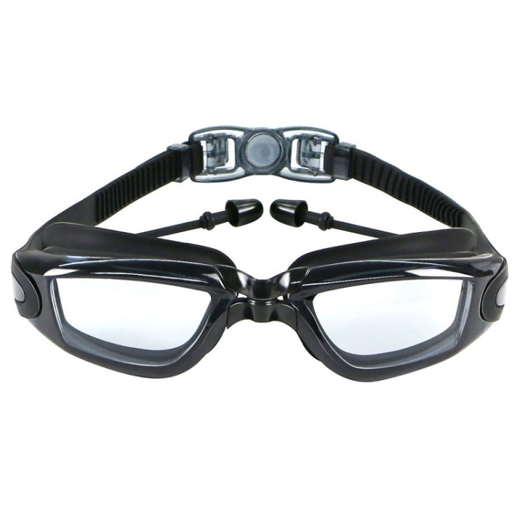 HAIZID HD Anti-fog Waterproof Myopia Swimming Goggles, Optical Black, Optical Blue, Optical Pink, Optical Gray, Plating Black, Plating Blue, Plating Pink, Myopia 150 Degrees, Myopia 200 Degrees, Myopia 250 Degrees, Myopia 300 Degrees, Myopia 350 Degree...