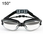 HAIZID HD Anti-fog Waterproof Myopia Swimming Goggles, Optical Black, Optical Blue, Optical Pink, Optical Gray, Plating Black, Plating Blue, Plating Pink, Myopia 150 Degrees, Myopia 200 Degrees, Myopia 250 Degrees, Myopia 300 Degrees, Myopia 350 Degree...