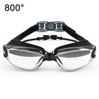 HAIZID HD Anti-fog Waterproof Myopia Swimming Goggles, Optical Black, Optical Blue, Optical Pink, Optical Gray, Plating Black, Plating Blue, Plating Pink, Myopia 150 Degrees, Myopia 200 Degrees, Myopia 250 Degrees, Myopia 300 Degrees, Myopia 350 Degree...