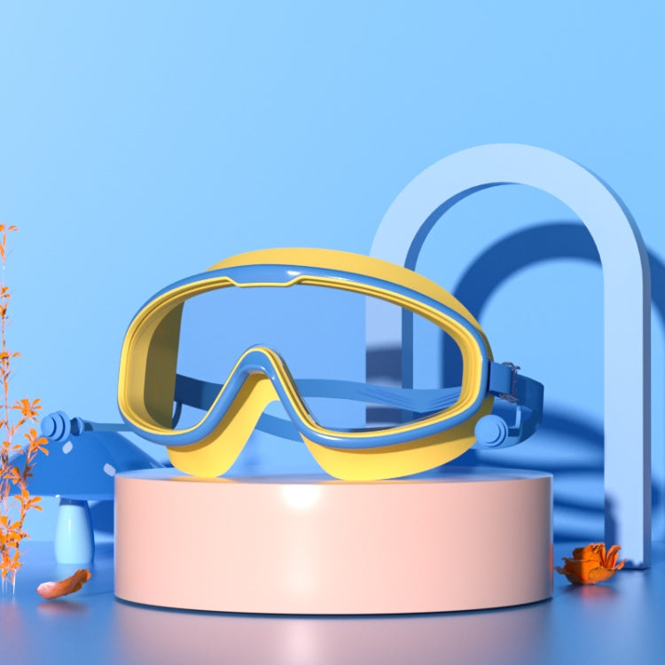 Large Frame Waterproof and Anti-fog HD Transparent Children Swimming Goggles, HD Transparent Swimming Goggles(White), HD Transparent Swimming Goggles(Pink), HD Transparent Swimming Goggles(Blue Yellow), HD Transparent Swimming Goggles(Blue White)... –... HD Transparent Swimming Goggles(Blue Yellow) Blue Yellow