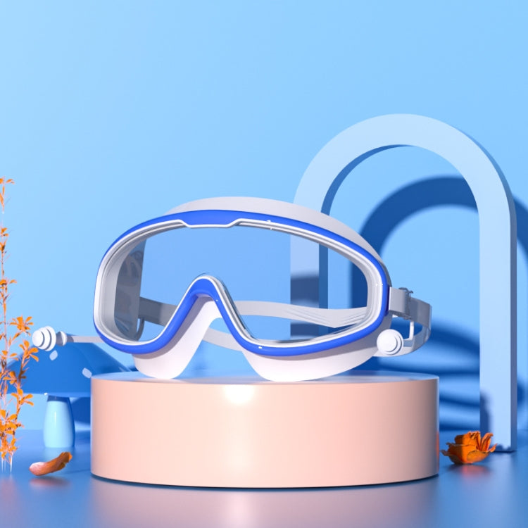 Large Frame Waterproof and Anti-fog HD Transparent Children Swimming Goggles, HD Transparent Swimming Goggles(White), HD Transparent Swimming Goggles(Pink), HD Transparent Swimming Goggles(Blue Yellow), HD Transparent Swimming Goggles(Blue White)... –... HD Transparent Swimming Goggles(Blue White) Blue White