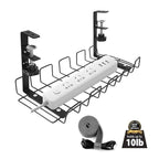 Under Desk Cable Management Tray Carbon Steel Cable Organizer Cable Storage Rack, 40.5 CM – Durable Build, Easy to Use